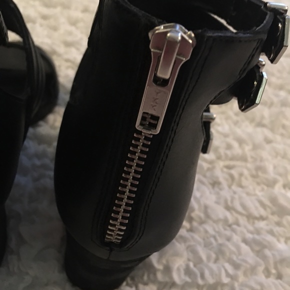 Shelly’s London Black Moto Sandals - Picture 7 of 10